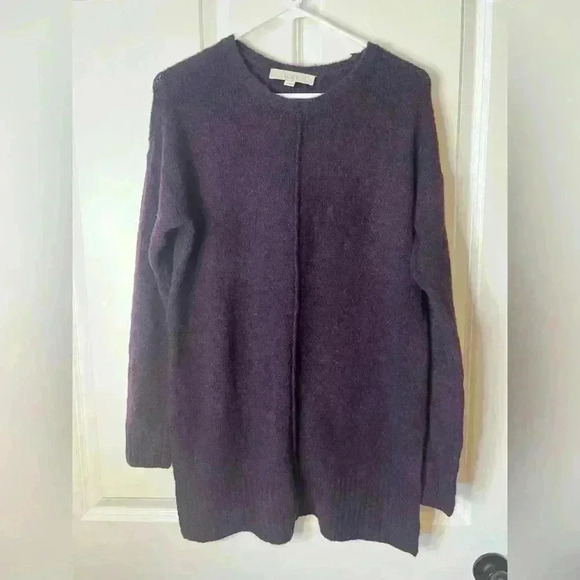 Loft Purple Wool Blend Sweater - Picture 1 of 5